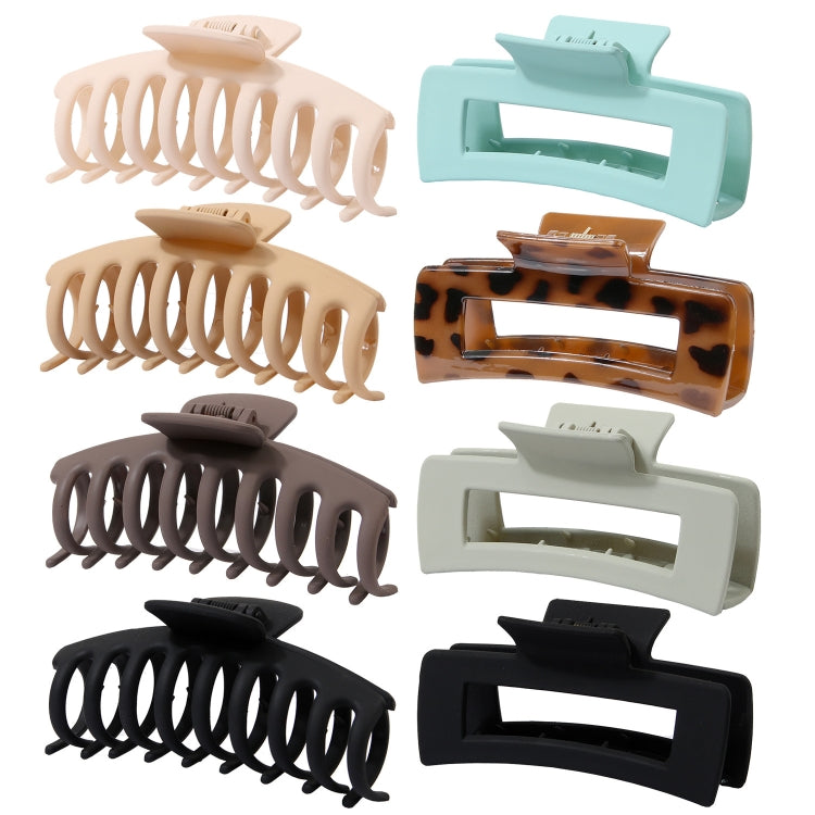 8PCS/Set C 20220322 Scrub Waterproof Drop Resistant Colorful Hair Grabber