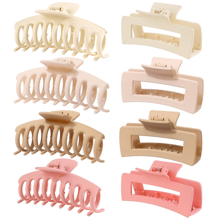 8PCS/Set G 20220322 Scrub Waterproof Drop Resistant Colorful Hair Grabber