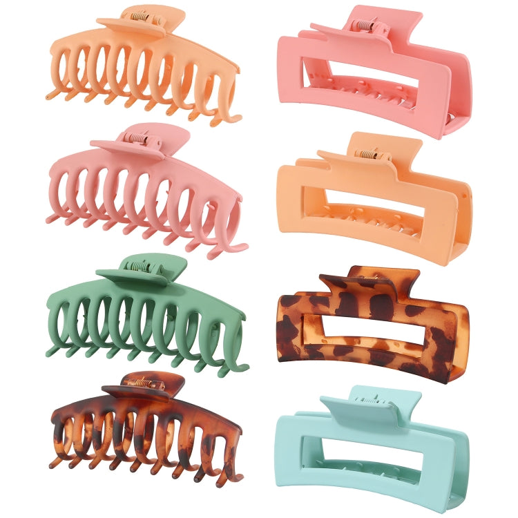 8PCS/Set K 20220322 Scrub Waterproof Drop Resistant Colorful Hair Grabber
