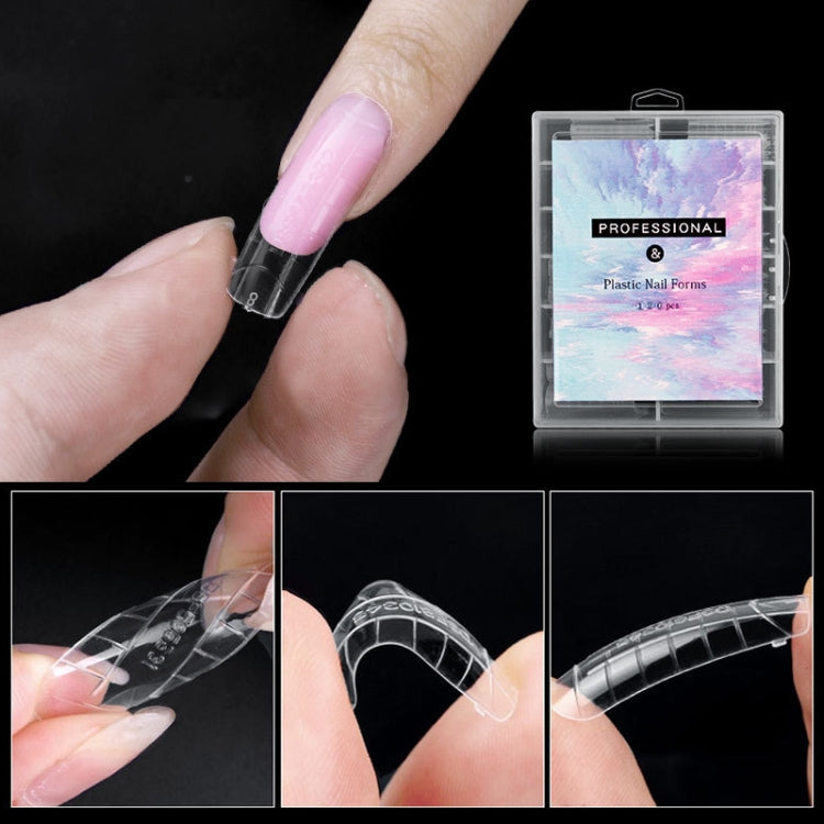 2 Boxes Nail Crystal Rapid Light Therapy Extension Nail Model, Shape: 120 PCS 14