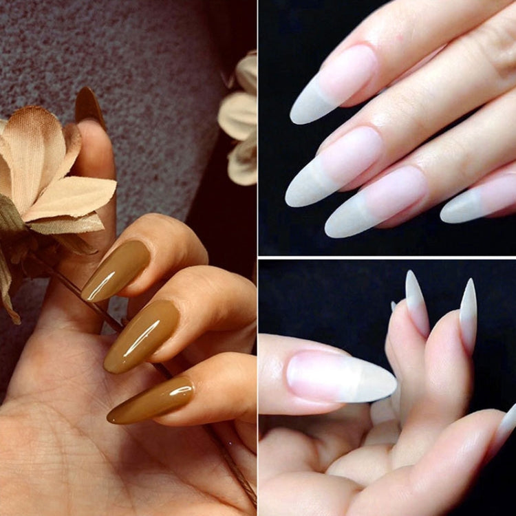 240 PCS Extended Manicure No-Engraving Frosted Thin Nail Piece WH-107 Single Number 5-9