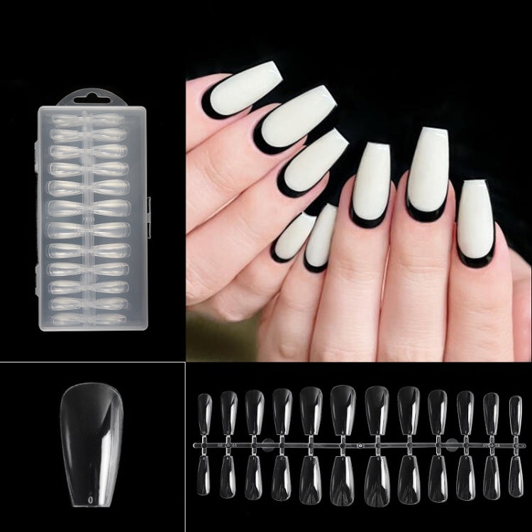240 PCS Extended Manicure No-Engraving Frosted Thin Nail Piece WH-0169