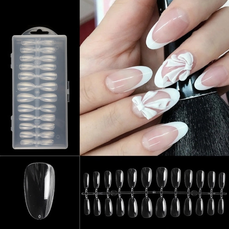 240 PCS Extended Manicure No-Engraving Frosted Thin Nail Piece WH-0177
