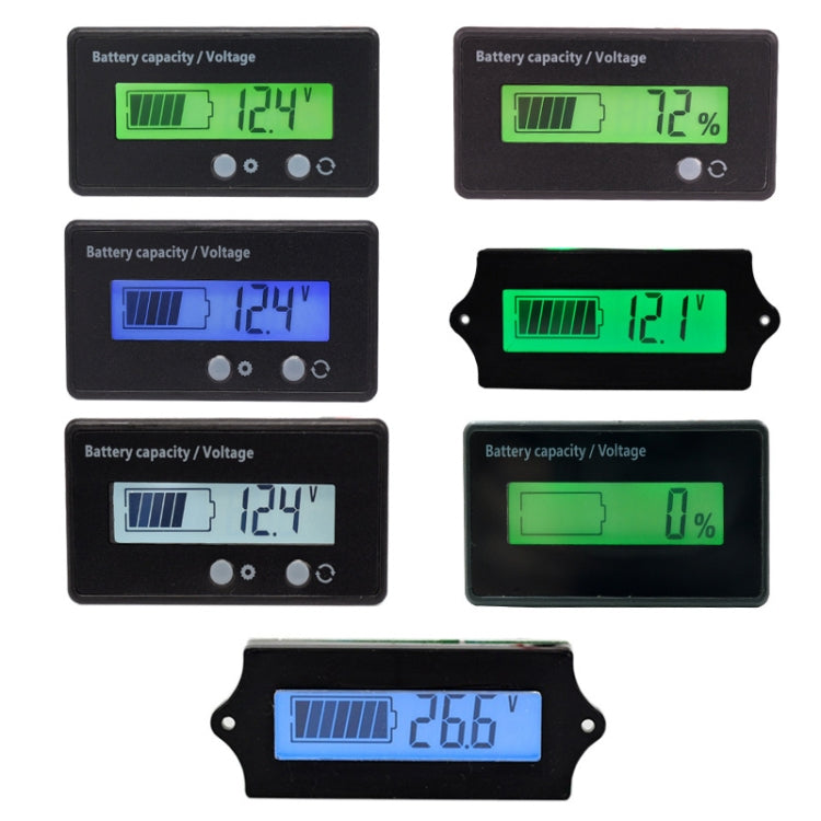L6133 LCD Electric Motorcycle Power Display, Style: Button Front White Backlight