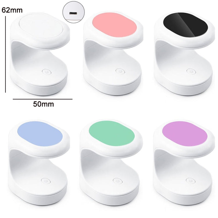 USB Mini Nail Phototherapy Lamp Nail Polish Baking Lamp, Color: Pink