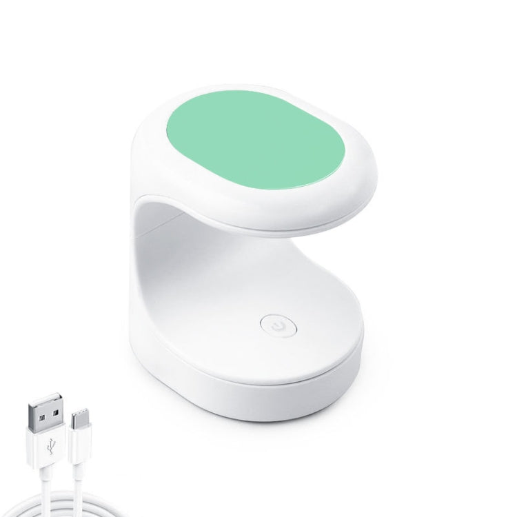 USB Mini Nail Phototherapy Lamp Nail Polish Baking Lamp, Color: Green