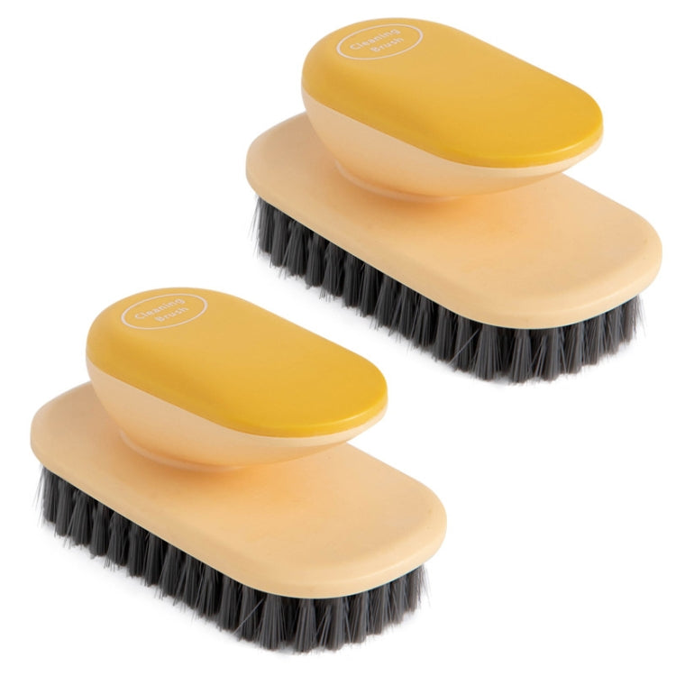 2 PCS SM005 Home Plastic Handle Clothes Cleaning Soft Hair Brush