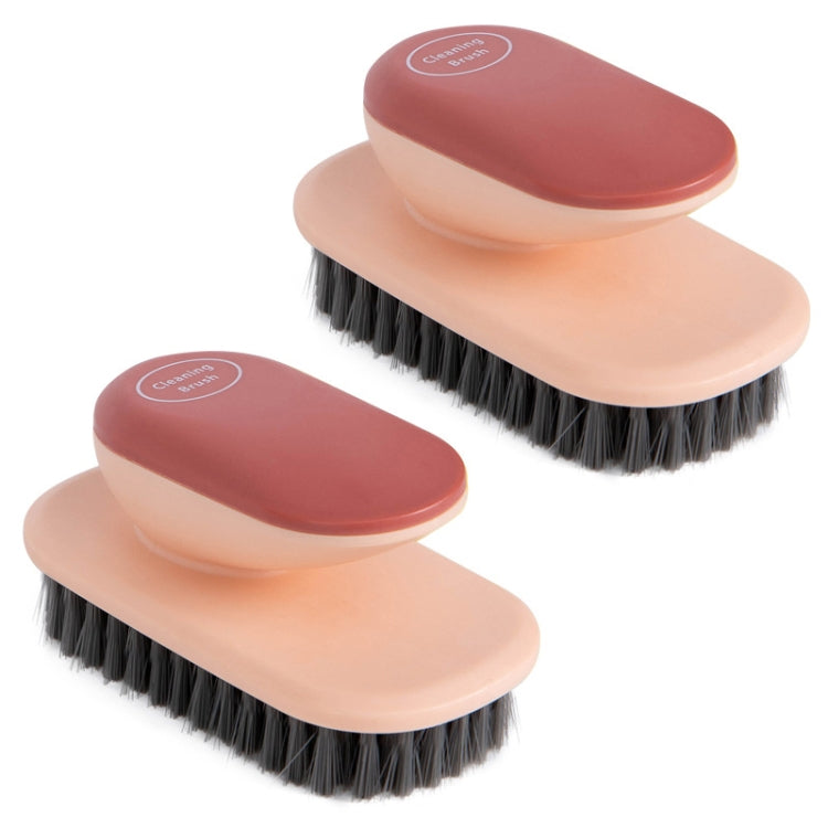 2 PCS SM005 Home Plastic Handle Clothes Cleaning Soft Hair Brush