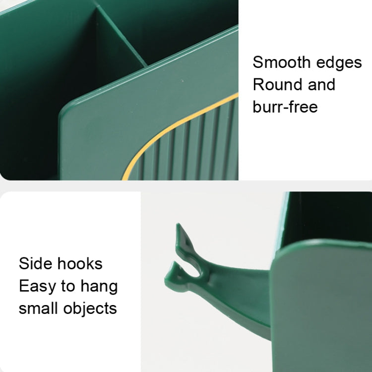 3 PCS SM020 Whale Shape Shelf Household Wall Mounted Storage Box