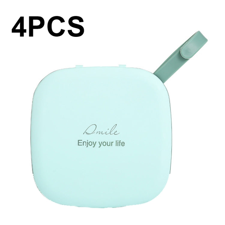 4 PCS NL002 Square Mask Storage Box Convenient Dustproof Waterproof Storage Clip