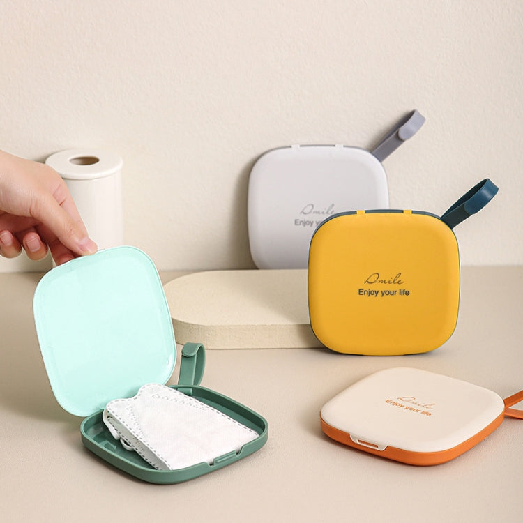 4 PCS NL002 Square Mask Storage Box Convenient Dustproof Waterproof Storage Clip