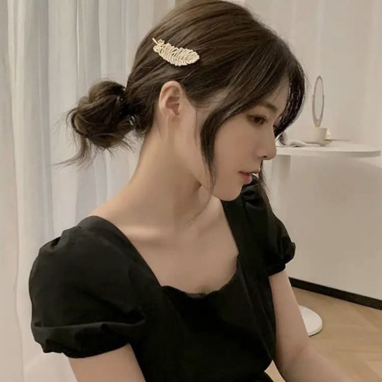 8PCS/Set Blue Alloy Colorful Hairpin Headgear Pearl Rhinestone Clip Set