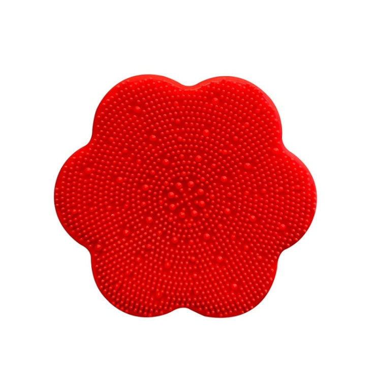 Flower-shaped Soft Hair Silicone Face Wash Brush Baby Shampoo Brush