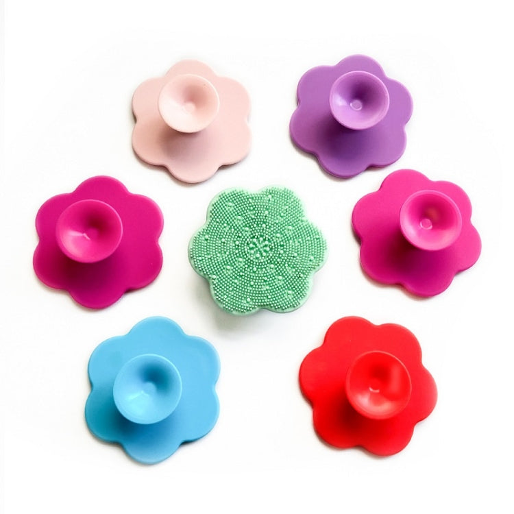 Flower-shaped Soft Hair Silicone Face Wash Brush Baby Shampoo Brush