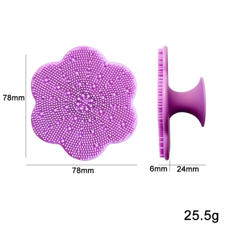 Flower-shaped Soft Hair Silicone Face Wash Brush Baby Shampoo Brush