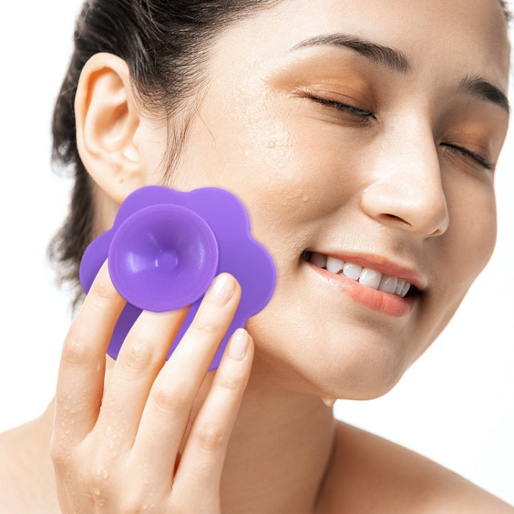 Flower-shaped Soft Hair Silicone Face Wash Brush Baby Shampoo Brush
