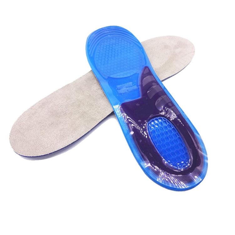 A210612 1 Pair TPE+GEL Insole Men and Women Honeycomb Shock Absorption Insole,Size: Small