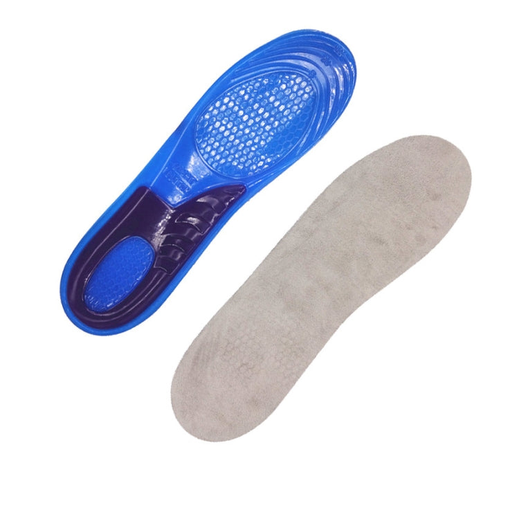 A210612 1 Pair TPE+GEL Insole Men and Women Honeycomb Shock Absorption Insole,Size: Small