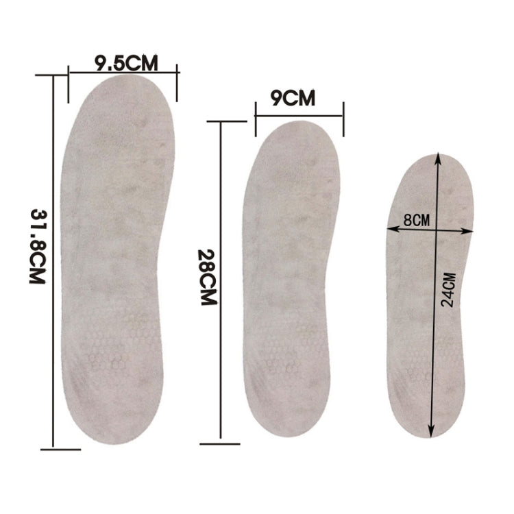A210612 1 Pair TPE+GEL Insole Men and Women Honeycomb Shock Absorption Insole,Size: Small