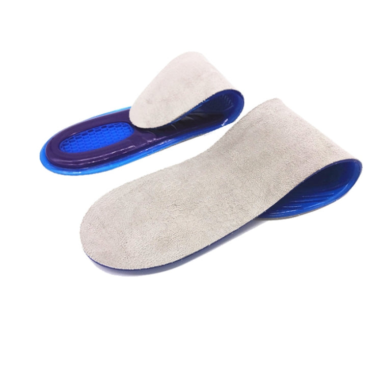 A210612 1 Pair TPE+GEL Insole Men and Women Honeycomb Shock Absorption Insole,Size: Small