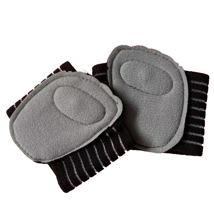 2 Pairs Magnetic Massage Forefoot Pad SBR Velvet Cloth Health Insole(Grey)