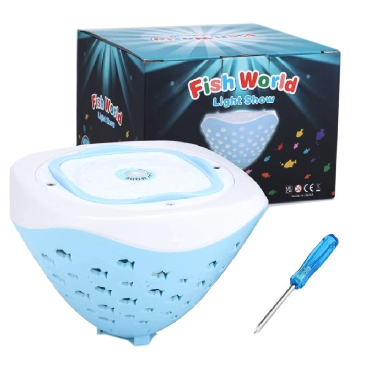 RGB 4 Lamp Beads LED Waterproof Bathtub Bath Projection Lamp Small Fish Underwater Lamp