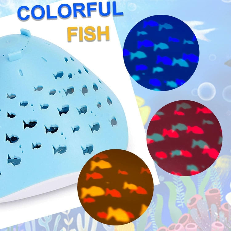 RGB 4 Lamp Beads LED Waterproof Bathtub Bath Projection Lamp Small Fish Underwater Lamp