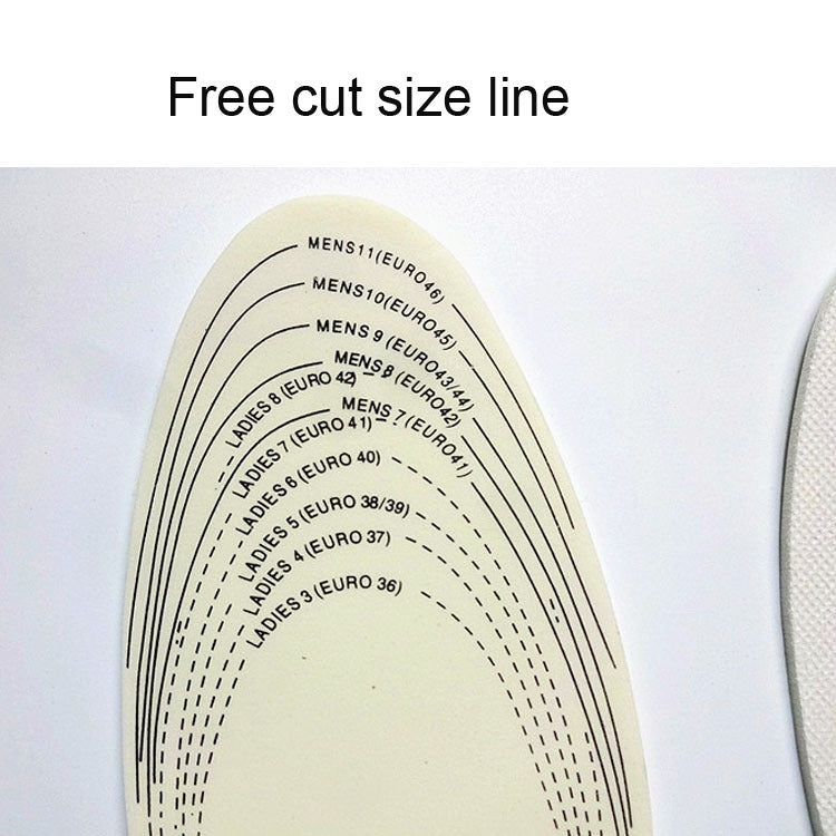 5 Pairs Spring and Summer Men and Women Breathable Shock-absorbing Latex Non-woven Insole(White)