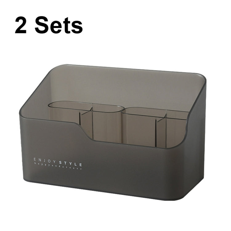 2 Sets Mirror Cabinet Separated Cosmetics Lipstick Desktop Sorting Storage Rack