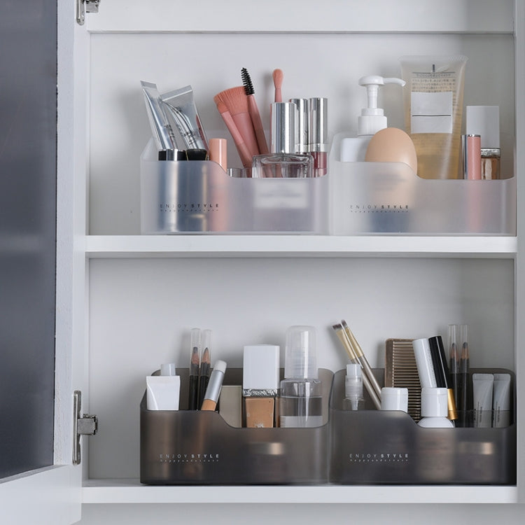 2 Sets Mirror Cabinet Separated Cosmetics Lipstick Desktop Sorting Storage Rack