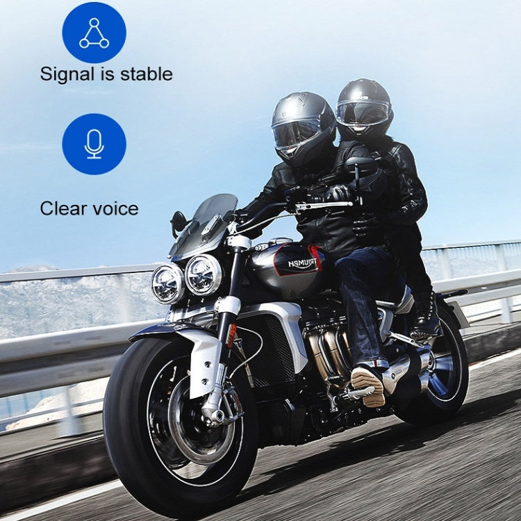 Motorcycle Helmet Call Music Navigation Bluetooth Headset, Color: Red