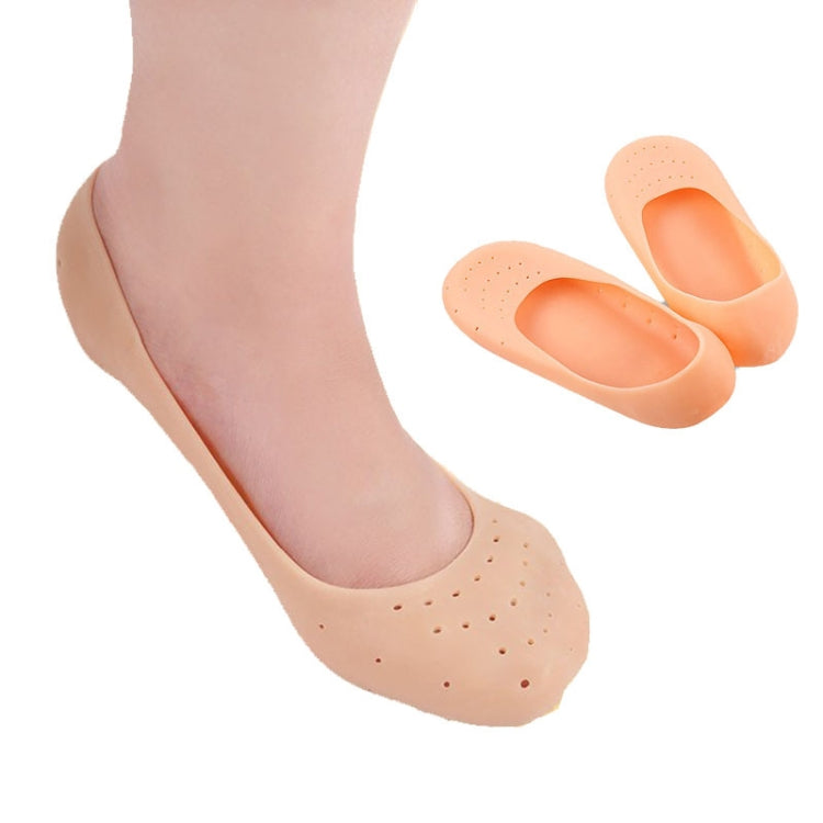 2 Pairs Silicone Foot Guard Boat Sock Foot Crack Protector(Complexion)