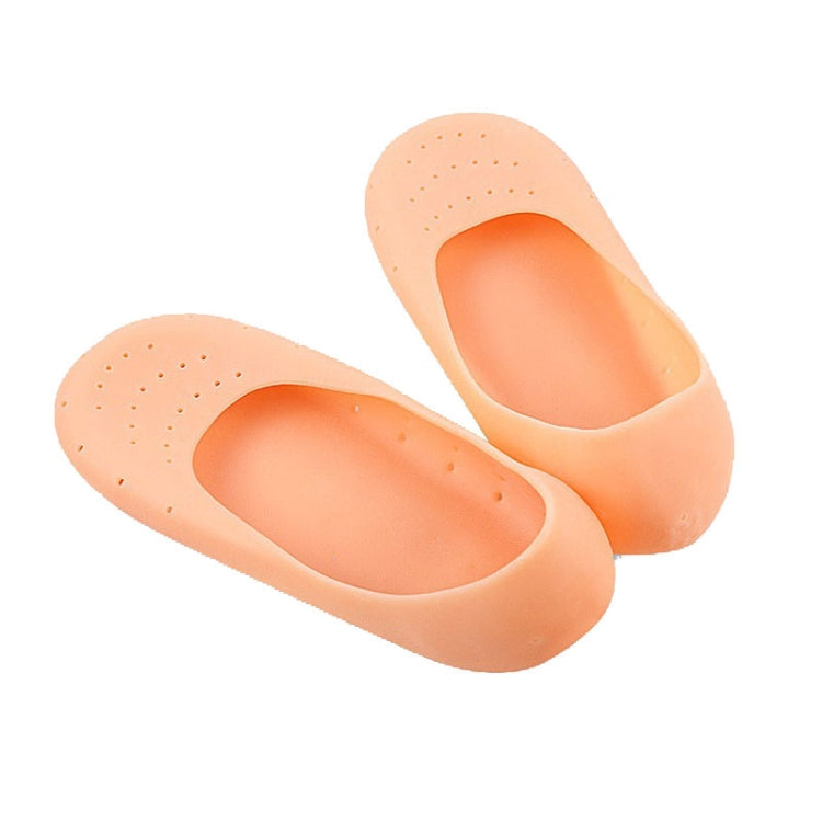 2 Pairs Silicone Foot Guard Boat Sock Foot Crack Protector(Complexion)