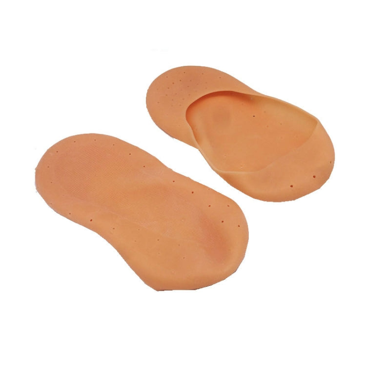 2 Pairs Silicone Foot Guard Boat Sock Foot Crack Protector(Complexion)