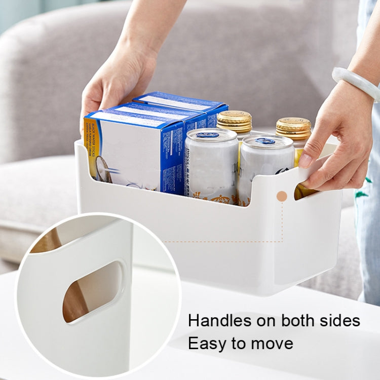 2 PCS U-Shaped Opening With Handle Desktop Storage Box, Style: Wide Mouth Large