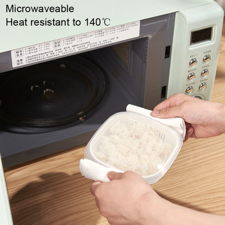 3 PCS Rice Fresh-keeping Box Freezable and Reheatable Vegetable Lunch Box(15.5x13.1x3.9cm)