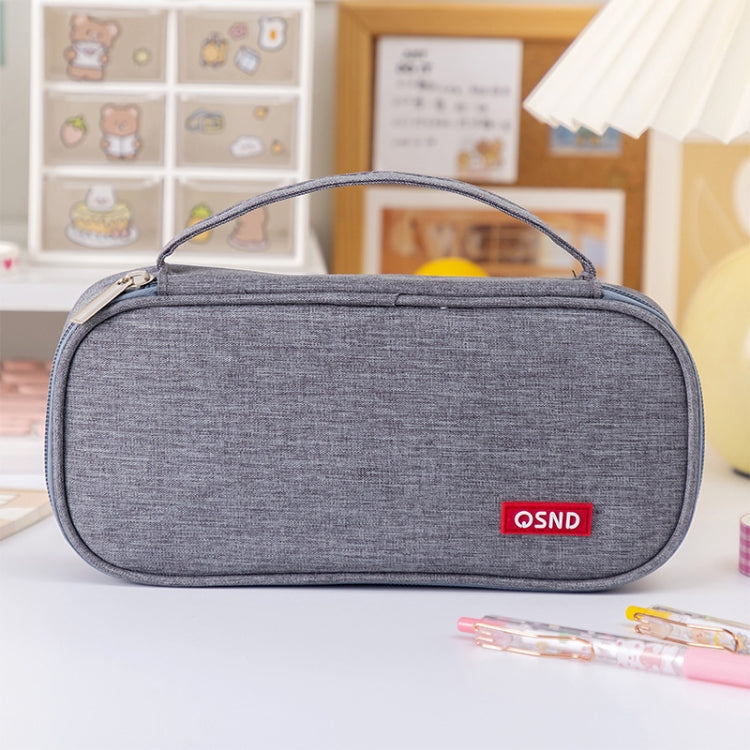 QSND WJLBD0004 Large Capacity Multi-layer Handheld Pen Bag Stationery Storage Bag