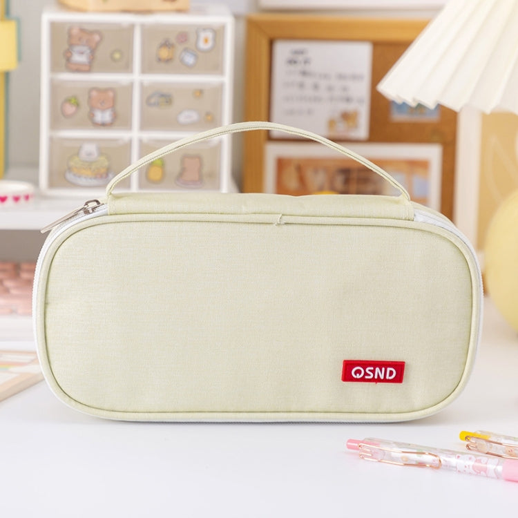 QSND WJLBD0004 Large Capacity Multi-layer Handheld Pen Bag Stationery Storage Bag
