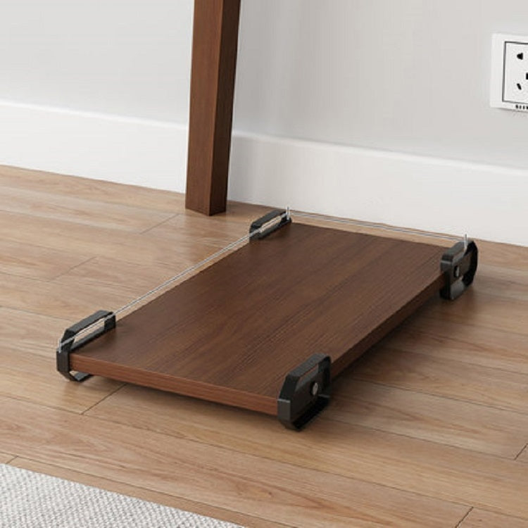 Wooden Removable Height-raising Base For Desktop Computer Host Bracket Walnut 24x40cm