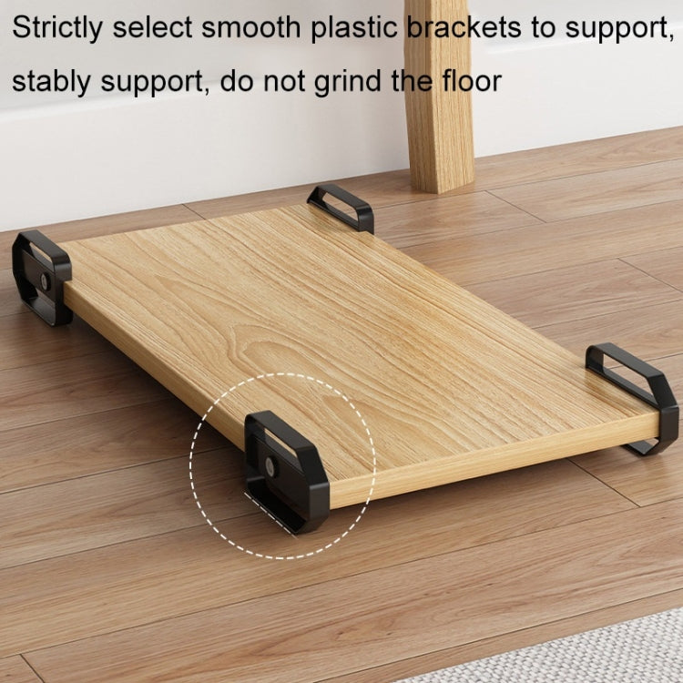 Wooden Removable Height-raising Base For Desktop Computer Host Bracket Warm White 24x40cm