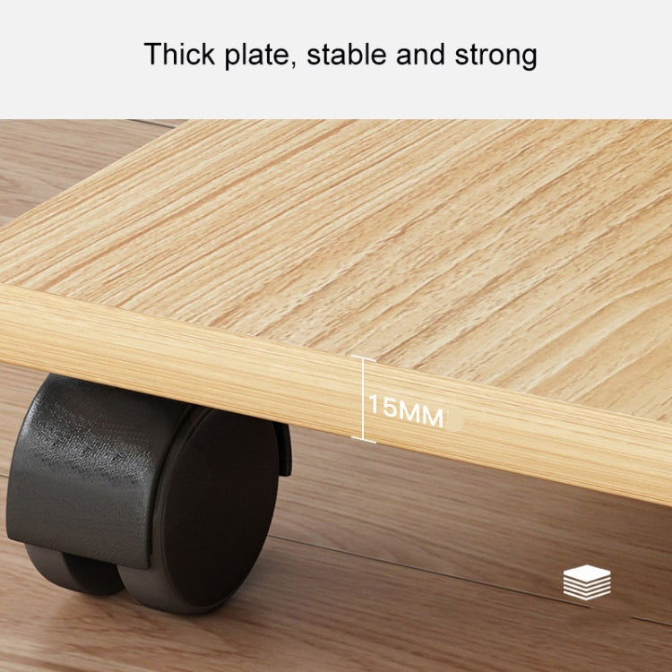 Wooden Removable Height-raising Base For Desktop Computer Host Bracket Walnut 25x50cm