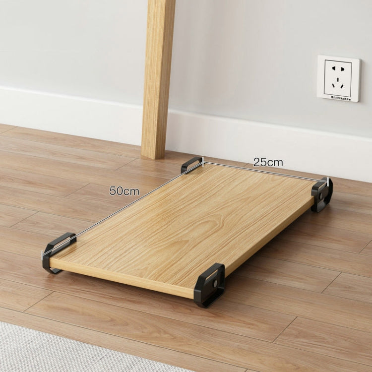 Wooden Removable Height-raising Base For Desktop Computer Host Bracket Rubber Wood 25x50cm