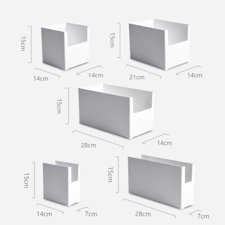 Cabinet Drawer Storage Organizer Box With Classification Label Clip, Style: Wide Small