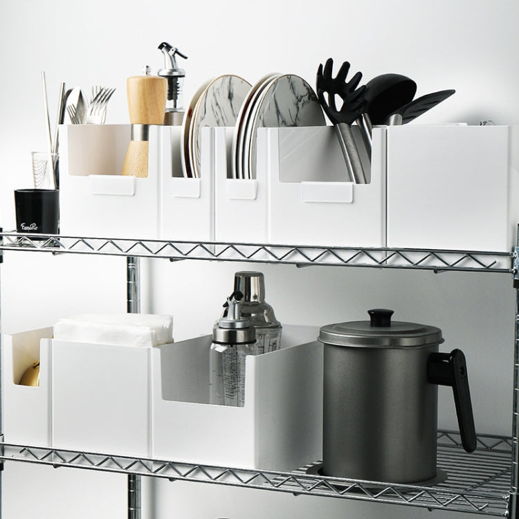 Cabinet Drawer Storage Organizer Box With Classification Label Clip, Style: Wide Small