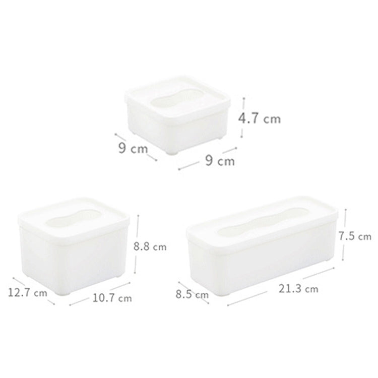 3 PCS Wall Mounted Large Opening Gloves Mask Small Object Storage Box, Style: Large Long