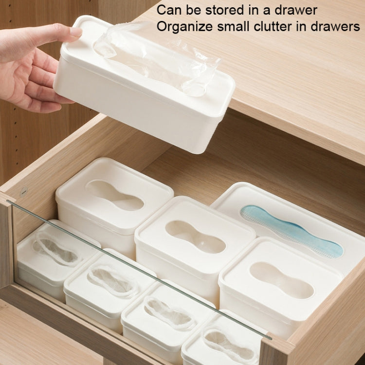 3 PCS Wall Mounted Large Opening Gloves Mask Small Object Storage Box, Style: Large Long