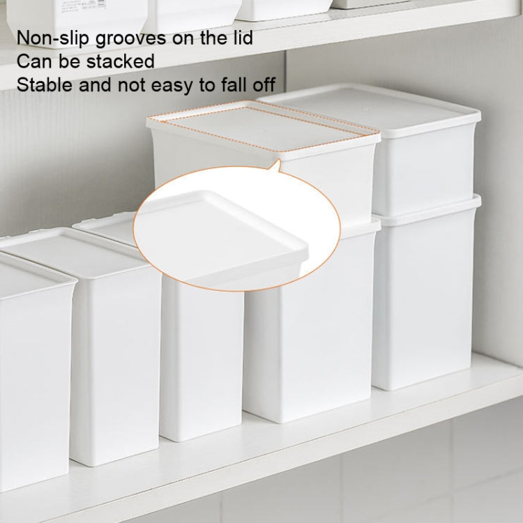 3 PCS Moisture-proof and Dust-proof Washing Powder Storage Box With Label and Cover, Style: Short