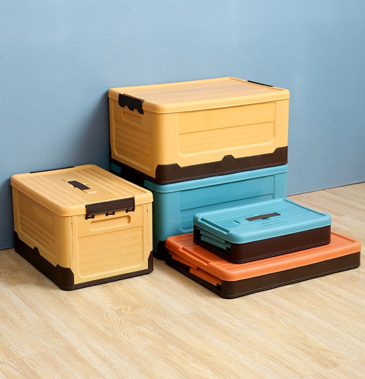 Foldable Book Box Plastic Storage Box, Color: L Mint Blue