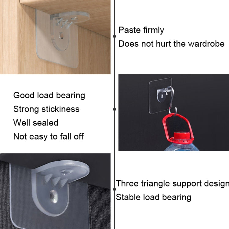 40 PCS Simple Firm Load Bearing Wardrobe Layered Partition Bracket, Size: Large 7cm
