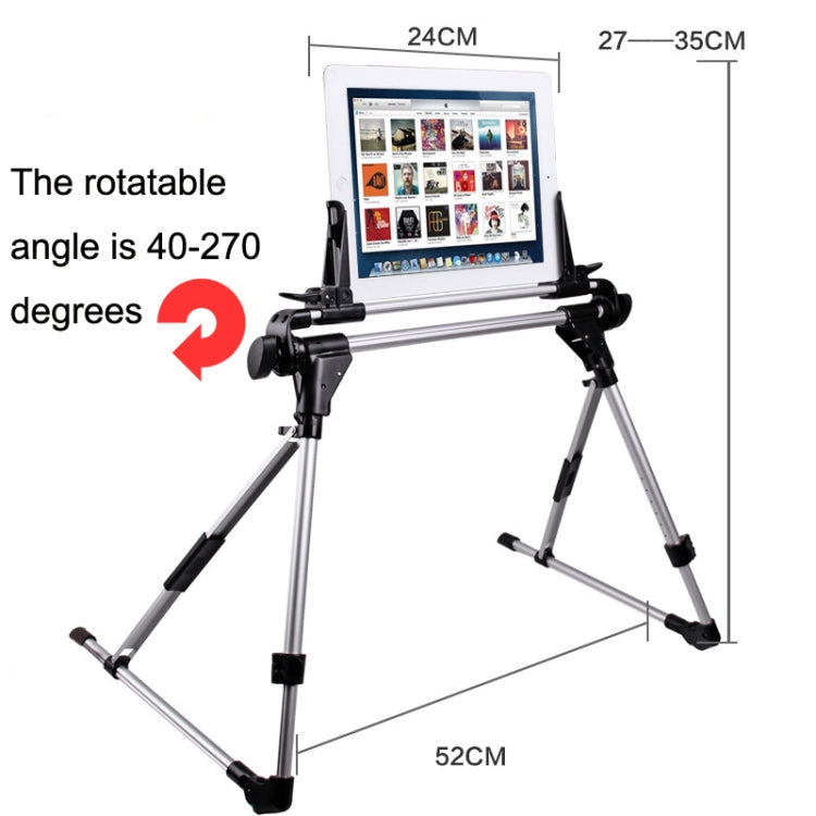 Mobile Phone Tablet Folding Aluminum Alloy Stand Live Portable Stand(White)